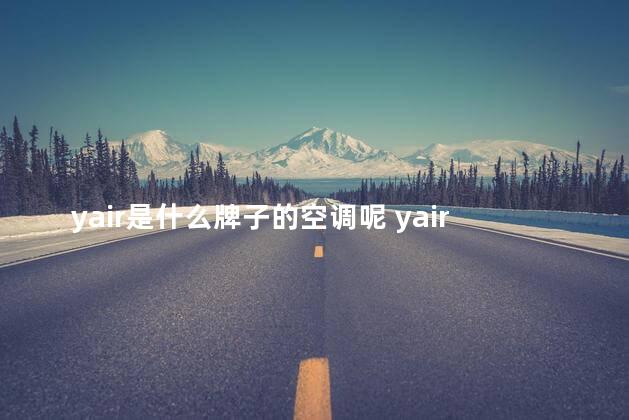 yair是什么牌子的空调呢 yair是什么牌子的空调代码